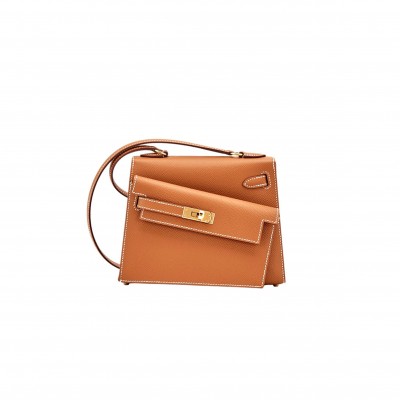 HERMÈS KELLY DESORDRE 20 MINI GOLD EPSOM (20*14*10cm) 
